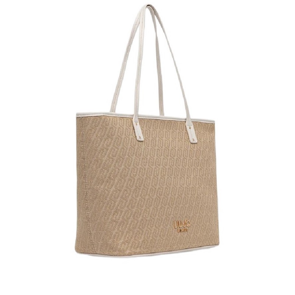 LIU JO EVRIM MIN OF 2 M TOTE AA6070T378A  ΤΣΑΝΤΑ ΓΥΝΑΙΚΕΙΑ BEIGE