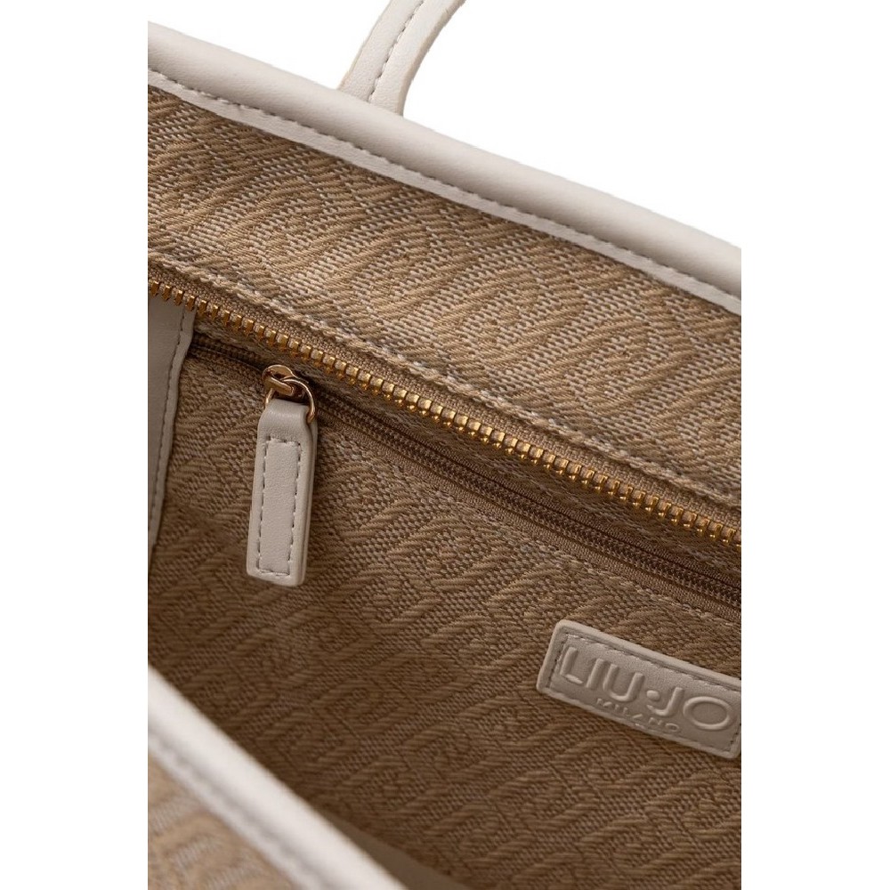 LIU JO EVRIM MIN OF 2 M TOTE AA6070T378A  ΤΣΑΝΤΑ ΓΥΝΑΙΚΕΙΑ BEIGE