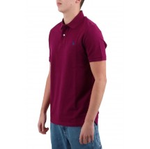 U.S POLO ASSN  41029 POLO T-SHIRT ΜΠΛΟΥΖΑ ΑΝΔΡΙΚΗ BORDEAUX