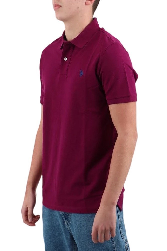 U.S POLO ASSN  41029 POLO T-SHIRT ΜΠΛΟΥΖΑ ΑΝΔΡΙΚΗ BORDEAUX