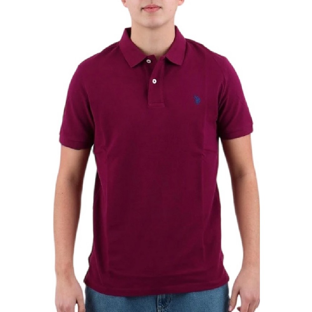 U.S POLO ASSN  41029 POLO T-SHIRT ΜΠΛΟΥΖΑ ΑΝΔΡΙΚΗ BORDEAUX