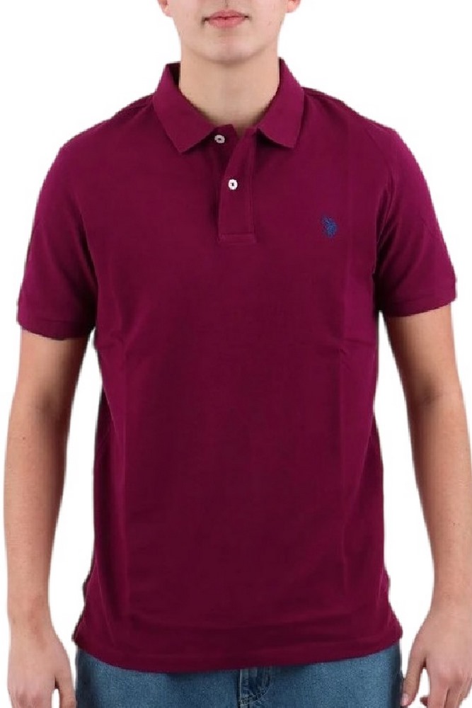 U.S POLO ASSN  41029 POLO T-SHIRT ΜΠΛΟΥΖΑ ΑΝΔΡΙΚΗ BORDEAUX