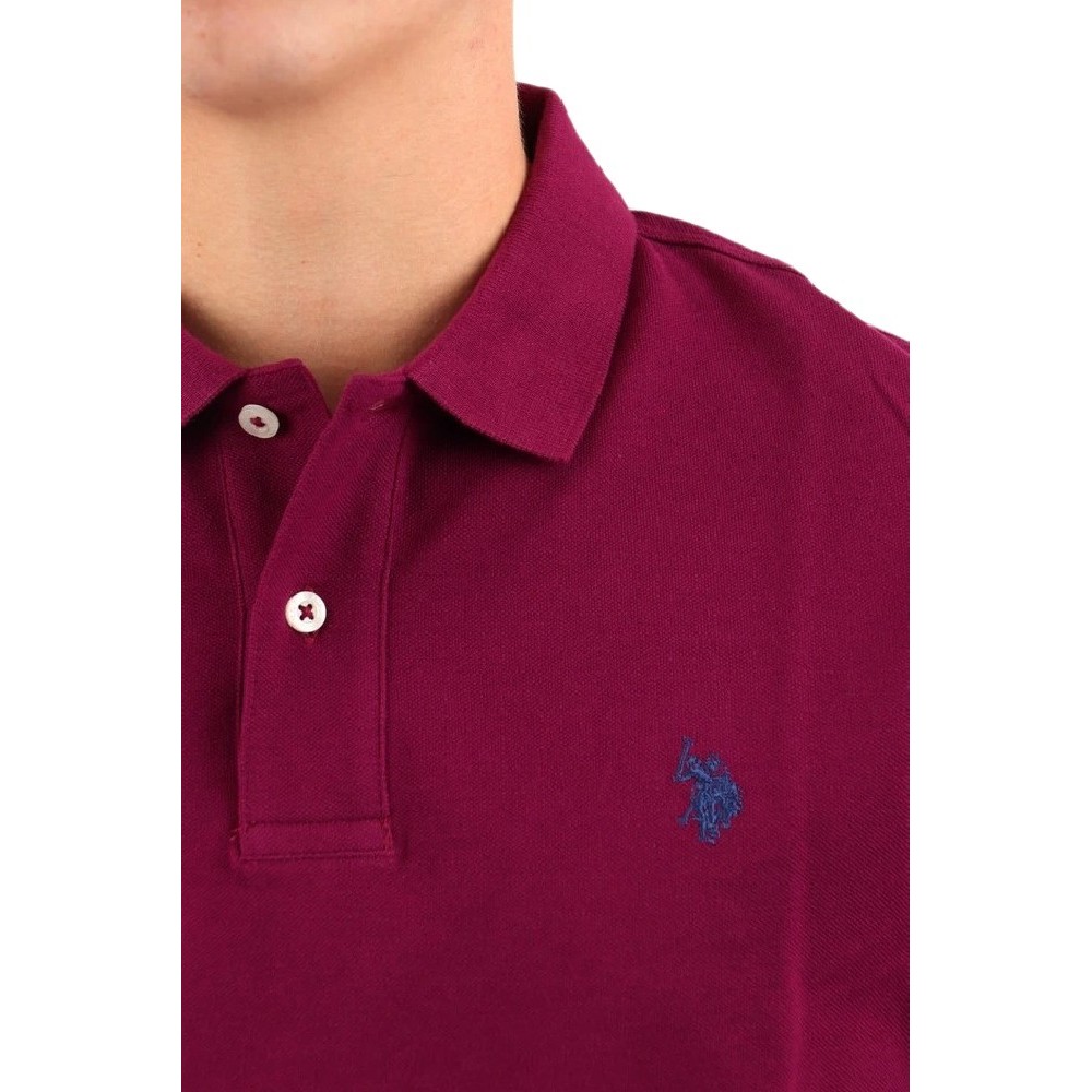 U.S POLO ASSN  41029 POLO T-SHIRT ΜΠΛΟΥΖΑ ΑΝΔΡΙΚΗ BORDEAUX