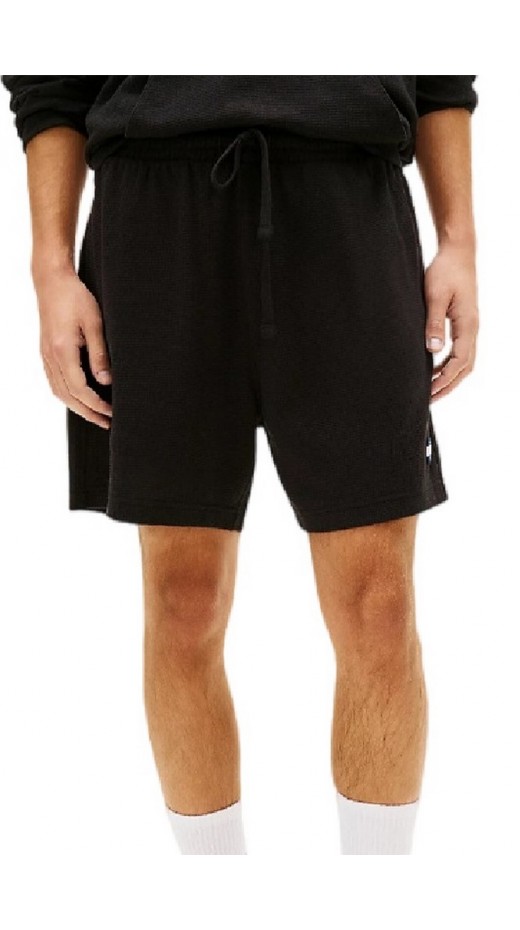 TOMMY JEANS WAFFLE BEACH SHORT ΒΕΡΜΟΥΔΑ ΑΝΔΡΙΚΗ BLACK