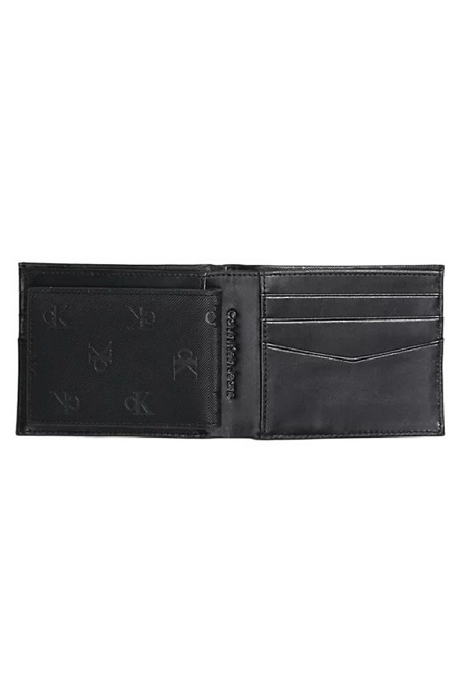 CALVIN KLEIN JEANS MONOGRAM SOFT BIFOLD+CARD AOP ΑΞΕΣΟΥΑΡ ΠΟΡΤΟΦΟΛΙ ΑΝΔΡΙΚΟ BLACK