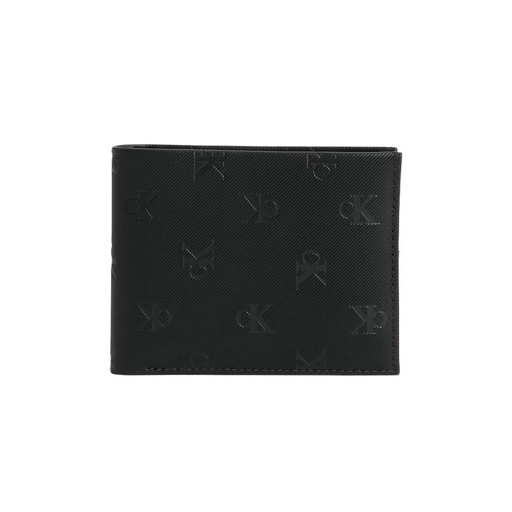 CALVIN KLEIN JEANS MONOGRAM SOFT BIFOLD+CARD AOP ΑΞΕΣΟΥΑΡ ΠΟΡΤΟΦΟΛΙ ΑΝΔΡΙΚΟ BLACK