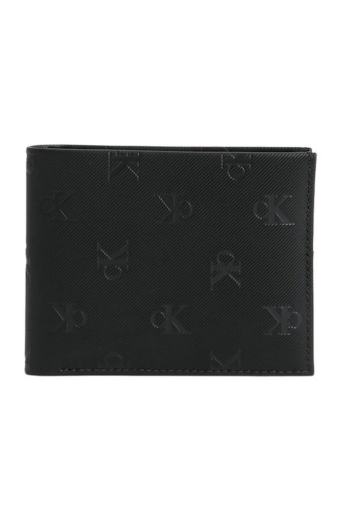 CALVIN KLEIN JEANS MONOGRAM SOFT BIFOLD+CARD AOP ΑΞΕΣΟΥΑΡ ΠΟΡΤΟΦΟΛΙ ΑΝΔΡΙΚΟ BLACK