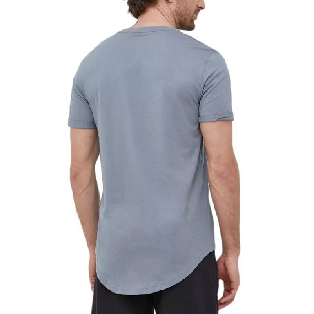 CALVIN KLEIN JEANS BADGE TURN UP SLEEVE  T-SHIRT ΑΝΤΡΙΚΟ OVERCAST GREY