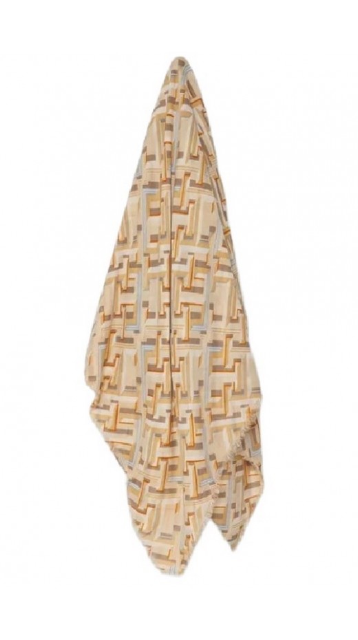 TOMMY HILFIGERPOP MONOGRAM SCARF ΦΟΥΛΑΡΙ ΓΥΝΑΙΚΕΙΟ BEIGE