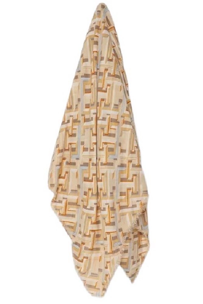 TOMMY HILFIGERPOP MONOGRAM SCARF ΦΟΥΛΑΡΙ ΓΥΝΑΙΚΕΙΟ BEIGE