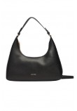 CALVIN  KLEIN FOIL LOGO SHOULDER BAG ΤΣΑΝΤΑ ΓΥΝΑΙΚΕΙΑ BLACK