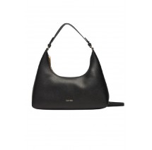 CALVIN  KLEIN FOIL LOGO SHOULDER BAG ΤΣΑΝΤΑ ΓΥΝΑΙΚΕΙΑ BLACK