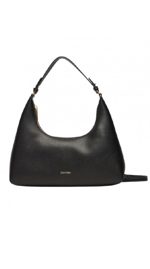 CALVIN  KLEIN FOIL LOGO SHOULDER BAG ΤΣΑΝΤΑ ΓΥΝΑΙΚΕΙΑ BLACK