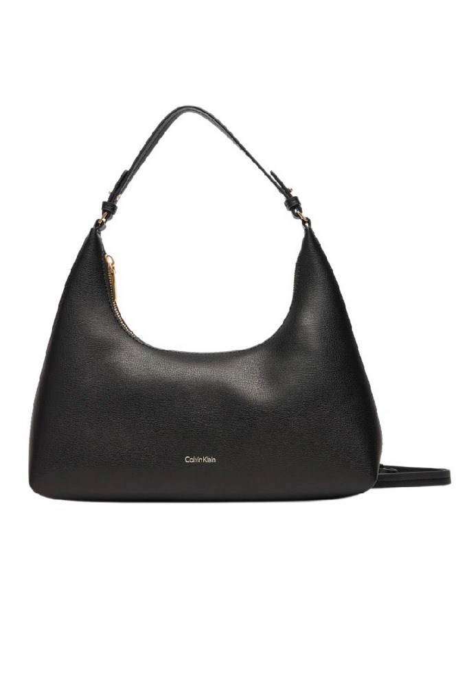 CALVIN  KLEIN FOIL LOGO SHOULDER BAG ΤΣΑΝΤΑ ΓΥΝΑΙΚΕΙΑ BLACK