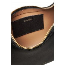 CALVIN  KLEIN FOIL LOGO SHOULDER BAG ΤΣΑΝΤΑ ΓΥΝΑΙΚΕΙΑ BLACK