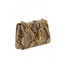 GUESS KATEY FLAP SHOULDER BAG ΤΣΑΝΤΑ ΓΥΝΑΙΚΕΙΑ SNAKE PRINT