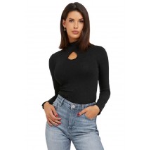 GUESS LS CLIO TOP ΜΠΛΟΥΖΑ ΓΥΝΑΙΚΕΙΑ BLACK