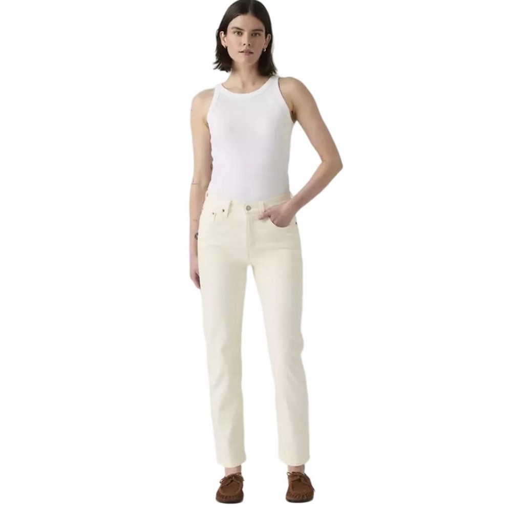 LEVIS 501® CROP ΤΖΙΝ ΠΑΝΤΕΛΟΝΙ ΓΥΝΑΙΚΕΙΟ WHITE