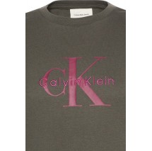 CALVIN KLEIN JEANS HERO MONOLOGO TEE T-SHIRT ΜΠΛΟΥΖΑ ΑΝΔΡΙΚΗ BROWN