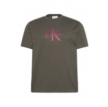 CALVIN KLEIN JEANS HERO MONOLOGO TEE T-SHIRT ΜΠΛΟΥΖΑ ΑΝΔΡΙΚΗ BROWN