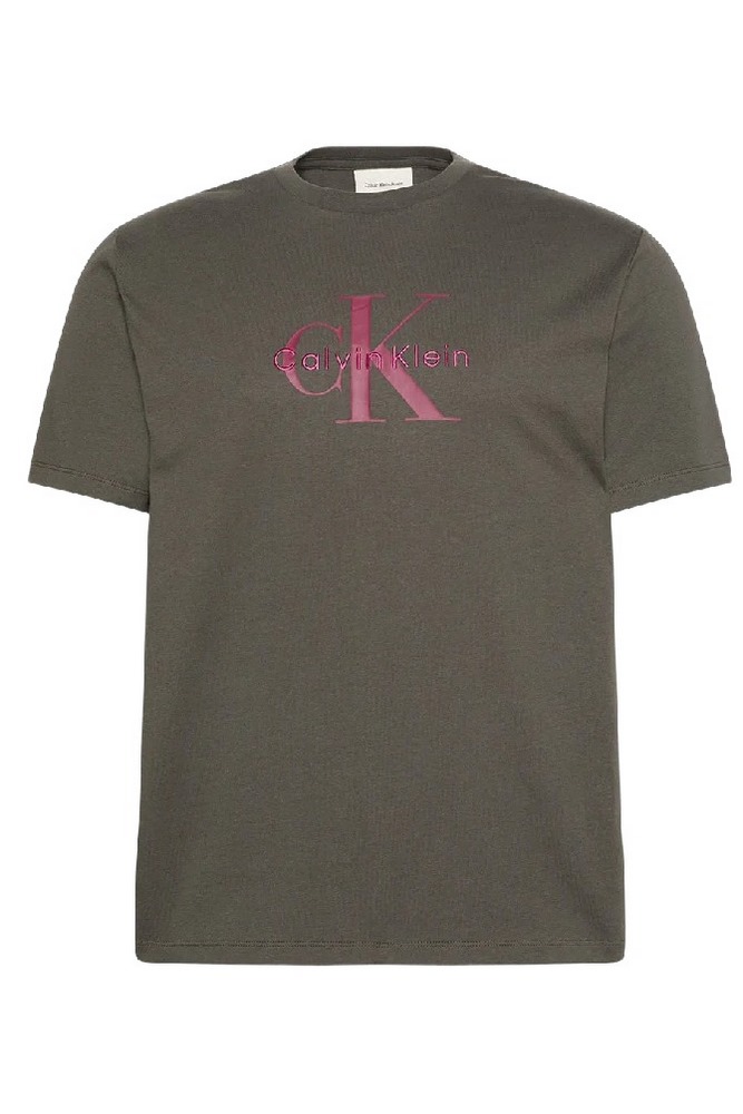 CALVIN KLEIN JEANS HERO MONOLOGO TEE T-SHIRT ΜΠΛΟΥΖΑ ΑΝΔΡΙΚΗ BROWN