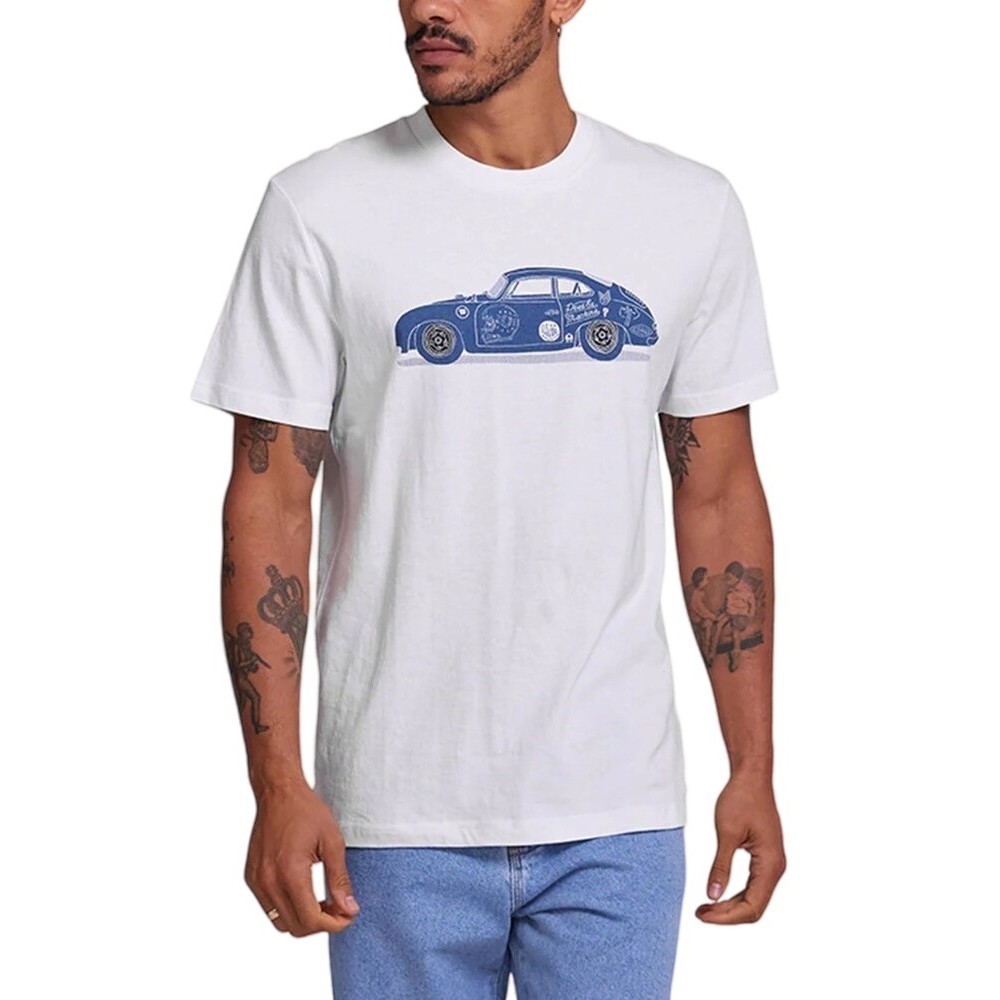 DEUS 356 PORSCHE TEE DMP251209A T-SHIRT ΜΠΛΟΥΖΑ ΑΝΔΡΙΚΗ WHITE