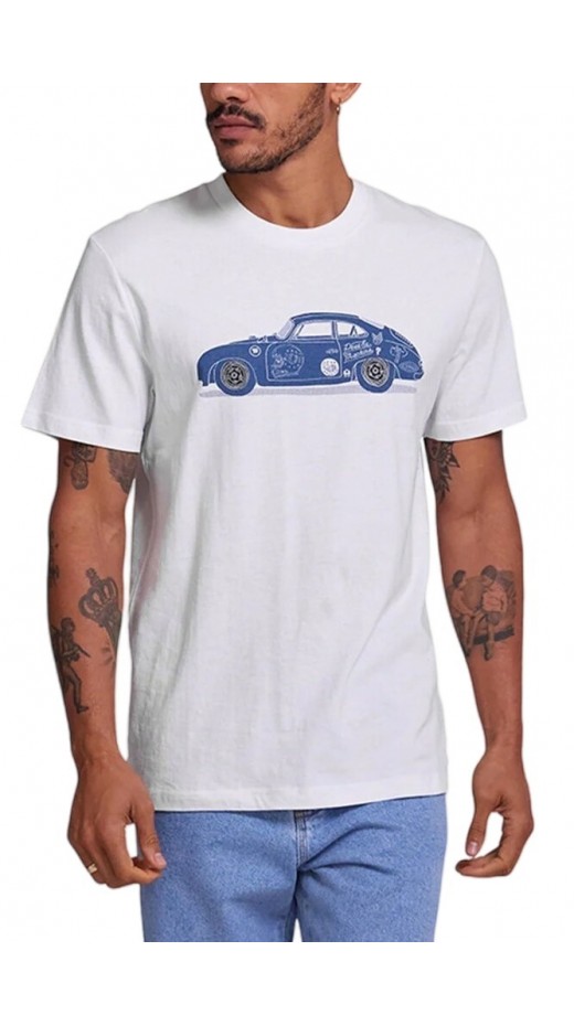 DEUS 356 PORSCHE TEE DMP251209A T-SHIRT ΜΠΛΟΥΖΑ ΑΝΔΡΙΚΗ WHITE
