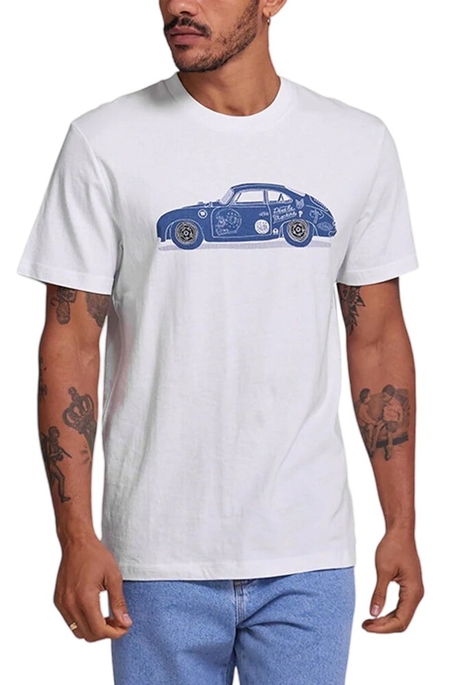 DEUS 356 PORSCHE TEE DMP251209A T-SHIRT ΜΠΛΟΥΖΑ ΑΝΔΡΙΚΗ WHITE
