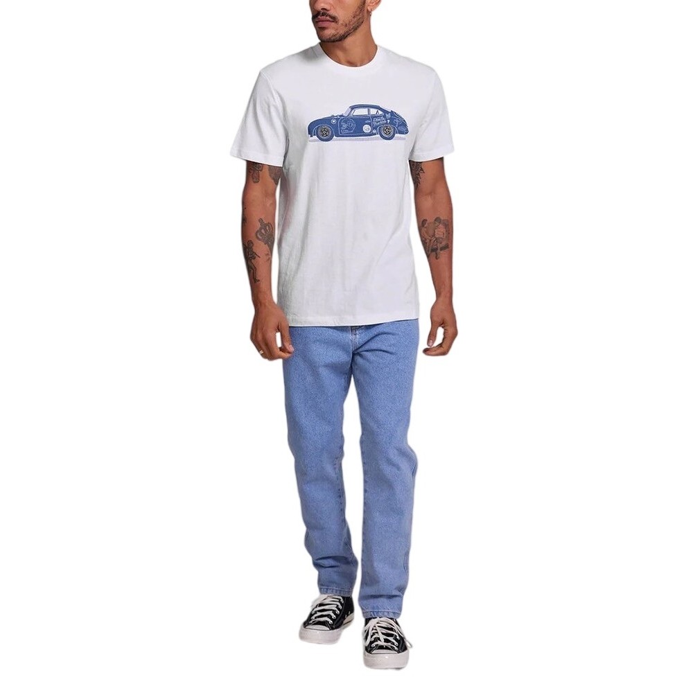 DEUS 356 PORSCHE TEE DMP251209A T-SHIRT ΜΠΛΟΥΖΑ ΑΝΔΡΙΚΗ WHITE