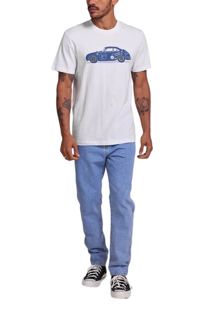 DEUS 356 PORSCHE TEE DMP251209A T-SHIRT ΜΠΛΟΥΖΑ ΑΝΔΡΙΚΗ WHITE