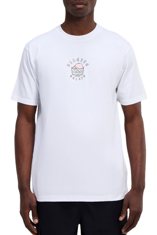 ELLESSE TEES SHORTS STRADONE TEE T-SHIRT ΜΠΛΟΥΖΑ ΑΝΔΡΙΚΗ WHITE