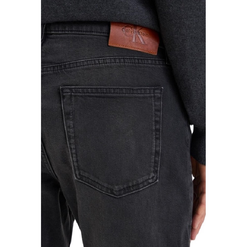 CALVIN KLEIN JEANS CLASSIC TAPER AVERY BLACK STONE ΤΖΙΝ ΠΑΝΤΕΛΟΝΙ ΑΝΔΡΙΚΟ BLACK DENIM