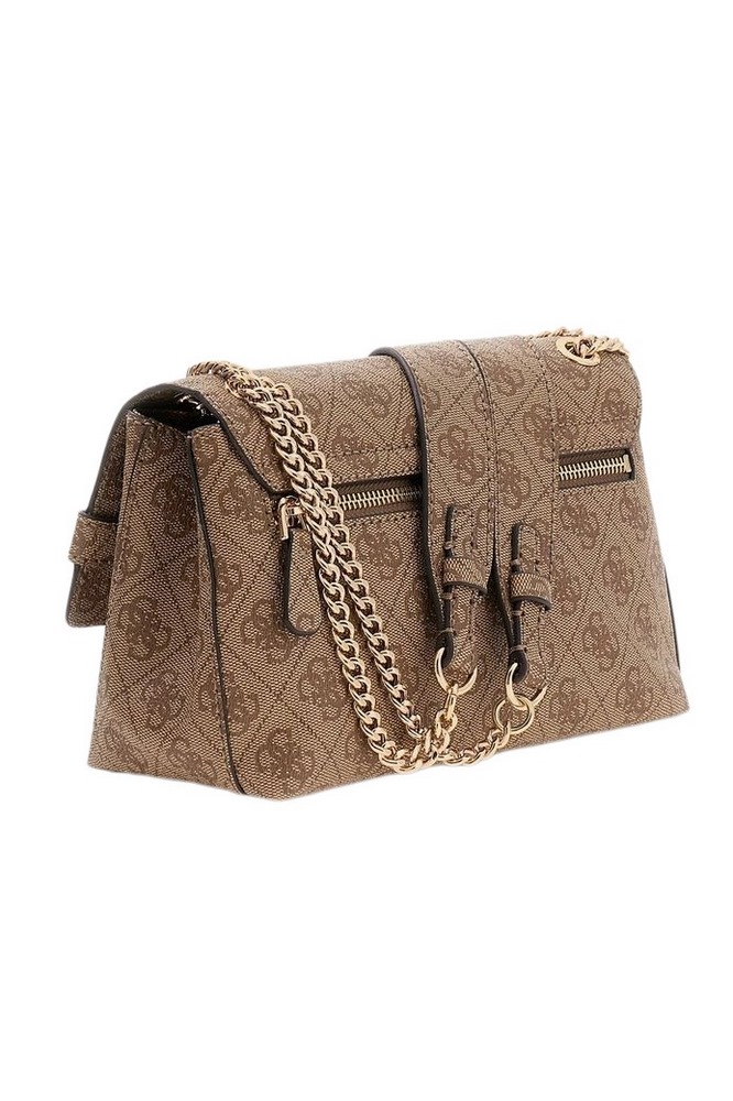 GUESS YESBA CONVERTIBLE XBODY FLAP ΤΣΑΝΤΑ ΓΥΝΑΙΚΕΙΑ LATTE