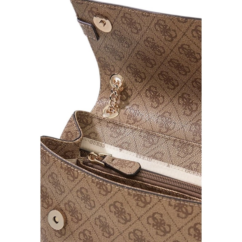 GUESS YESBA CONVERTIBLE XBODY FLAP ΤΣΑΝΤΑ ΓΥΝΑΙΚΕΙΑ LATTE