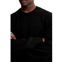 GUESS JEANS GJ LS CN BOUCLE SWTR ΠΛΕΚΤΗ ΜΠΛΟΥΖΑ ΑΝΔΡΙΚΗ BLACK