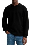GUESS JEANS GJ LS CN BOUCLE SWTR ΠΛΕΚΤΗ ΜΠΛΟΥΖΑ ΑΝΔΡΙΚΗ BLACK