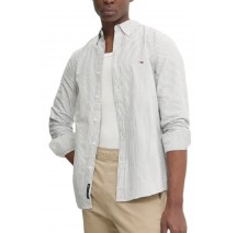 TOMMY JEANS SLIM STRIPE OXFORD SHIRT EXT ΠΟΥΚΑΜΙΣΟ ΑΝΔΡΙΚΟ GREEN