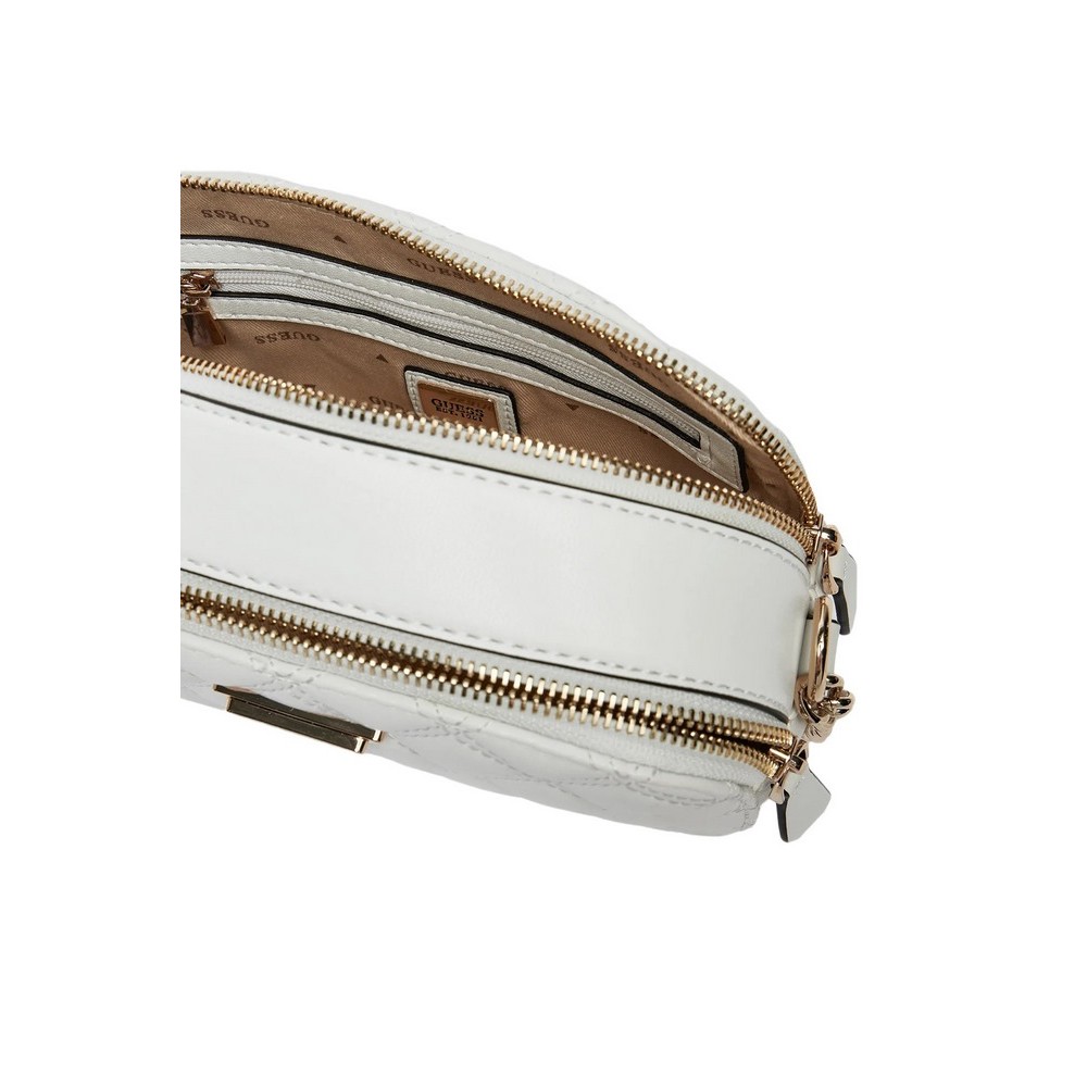 GUESS GIULLY CAMERA BAG ΤΣΑΝΤΑ ΓΥΝΑΙΚΕΙΑ OFF WHITE