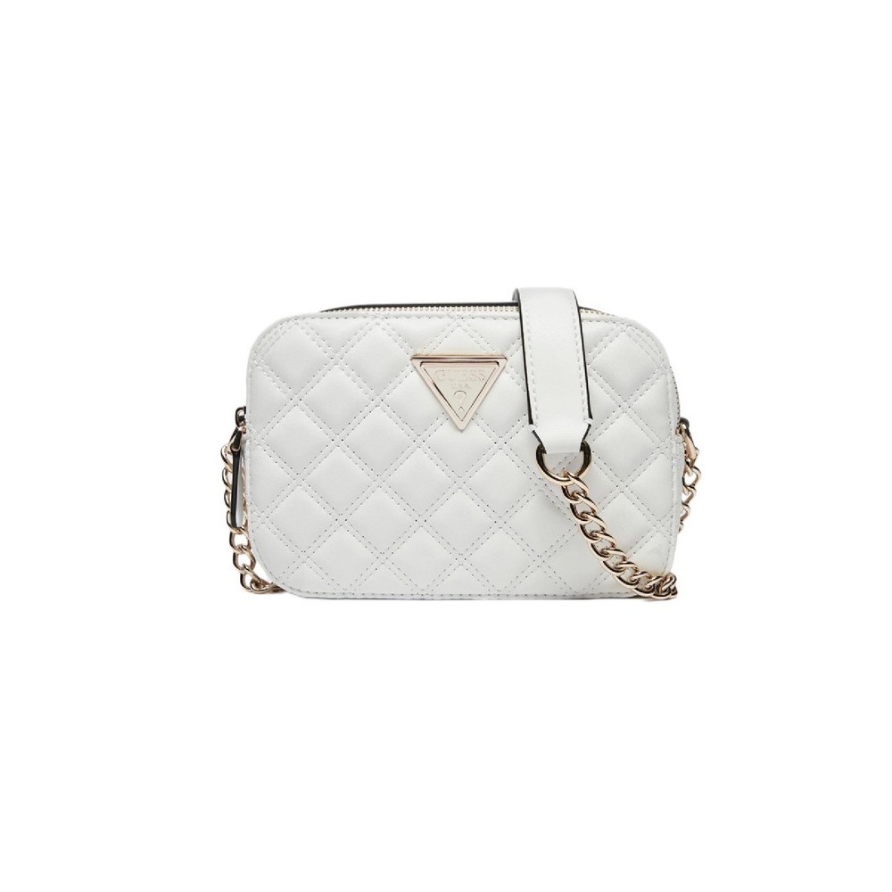 GUESS GIULLY CAMERA BAG ΤΣΑΝΤΑ ΓΥΝΑΙΚΕΙΑ OFF WHITE