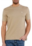 CALVIN KLEIN JEANS SERIF FONT GRAPHIC TEE T-SHIRT ΜΠΛΟΥΖΑ ΑΝΔΡΙΚΗ BEIGE