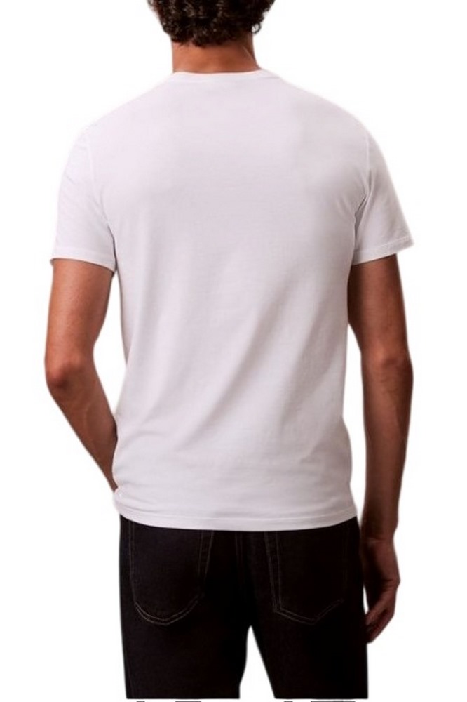 CALVIN KLEIN JEANS CLASSIC MONOGRAM TEE T-SHIRT ΜΠΛΟΥΖΑ ΑΝΔΡΙΚΗ WHITE