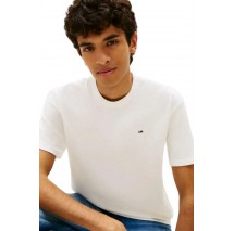 TOMMY JEANS RLX SFLAG T-SHIRT ΜΠΛΟΥΖΑ ΑΝΔΡΙΚΗ ECRU