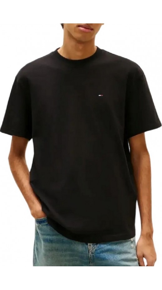 TOMMY JEANS RLX SFLAG T-SHIRT ΜΠΛΟΥΖΑ ΑΝΔΡΙΚΗ BLACK