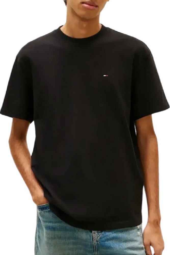TOMMY JEANS RLX SFLAG T-SHIRT ΜΠΛΟΥΖΑ ΑΝΔΡΙΚΗ BLACK