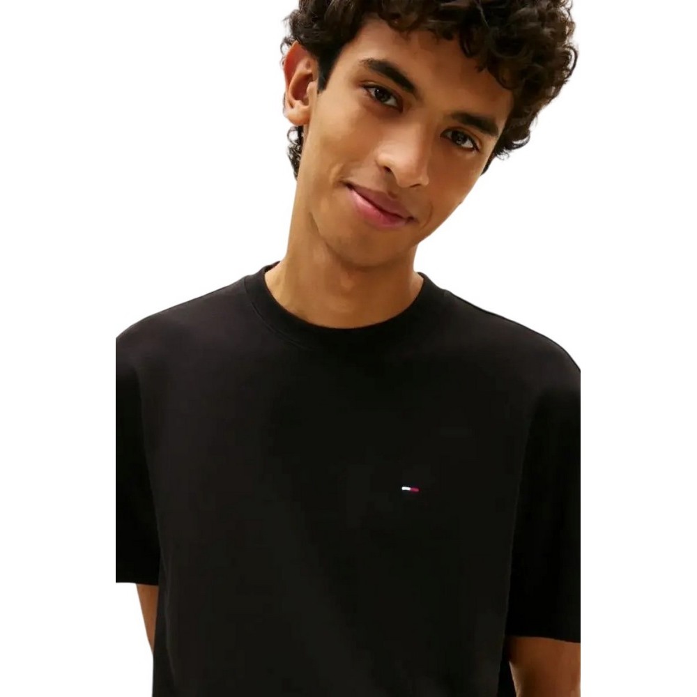 TOMMY JEANS RLX SFLAG T-SHIRT ΜΠΛΟΥΖΑ ΑΝΔΡΙΚΗ BLACK