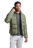 SUPERDRY HOODED SPORTS JACKET ΜΠΟΥΦΑΝ ΑΝΔΡΙΚΟ OLIVE