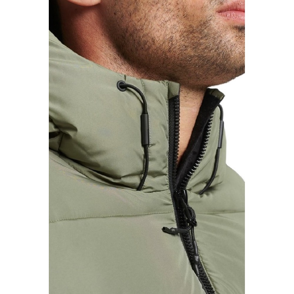 SUPERDRY HOODED SPORTS PUFFR JACKET ΜΠΟΥΦΑΝ ΑΝΔΡΙΚΟ OLIVE