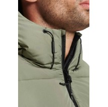 SUPERDRY HOODED SPORTS JACKET ΜΠΟΥΦΑΝ ΑΝΔΡΙΚΟ OLIVE