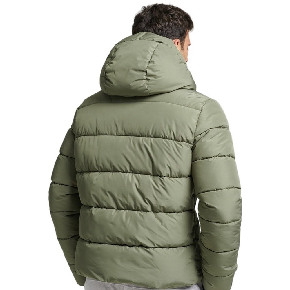 SUPERDRY HOODED SPORTS JACKET ΜΠΟΥΦΑΝ ΑΝΔΡΙΚΟ OLIVE