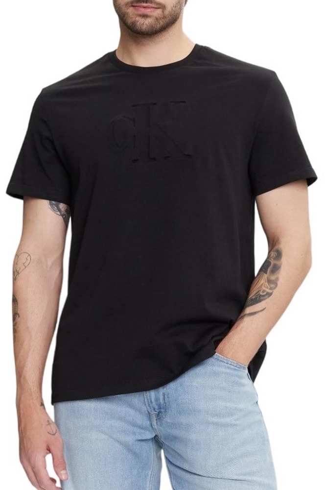 CALVIN KLEIN JEANS DBSS MN GR T-SHIRT ΜΠΛΟΥΖΑ ΑΝΔΡΙΚΗ BLACK